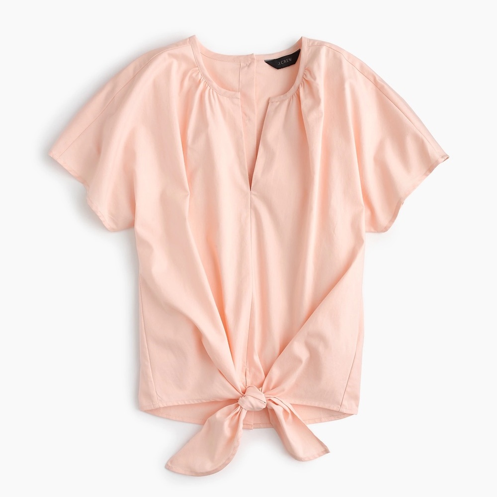 J. Crew Tie-Front Top